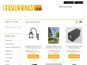 Sklep internetowy Hortum - specjaliści oferujący lampy ogrodowe