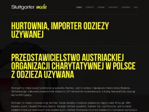 Elegancka odzież używana z zamożnych terenów Europy